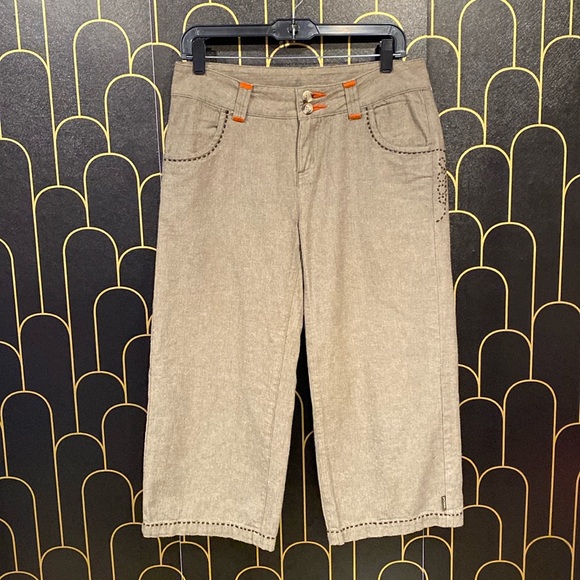 Prana Pants - Prana wide leg cropped pants size 6